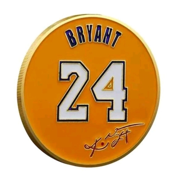 None Other - Gold and Orange Kobe Bryant Commemorative Coin